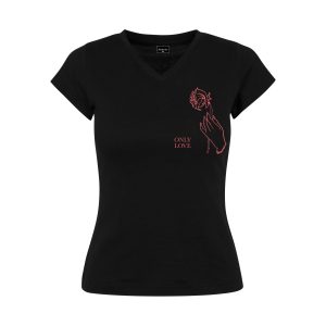 Dames-T-shirt Mister Tee Only Love