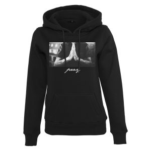 Dames sweatshirt met capuchon Mister Tee pray