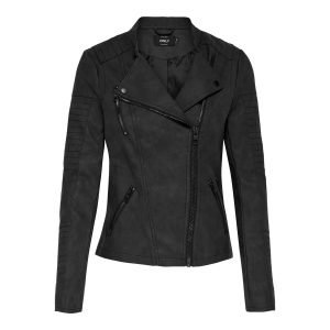 Damesjas Only Ava imitation cuir biker
