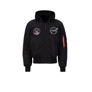 Donkere hoodie bomberjack Alpha Industries MA-1 VF
