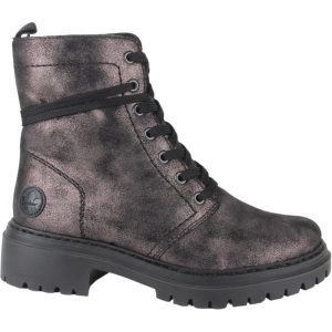 Rieker 72675-00 dames veterboots sportief