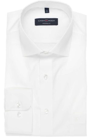 Casa Moda Modern Fit Overhemd wit, Effen