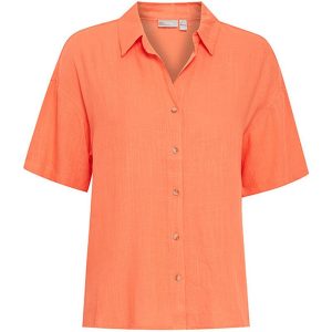 Fransa Blouse 20614100 hot coral