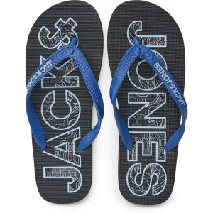 Jack & Jones Heren teenslippers jfwlogo antraciet