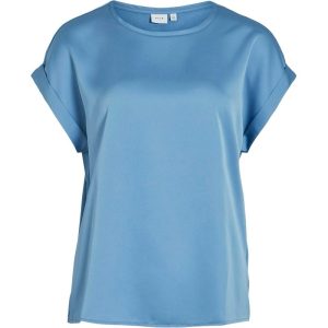 Vila Viellette ss satin top noos licht
