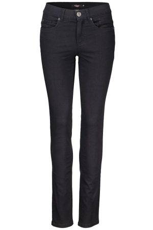 Enjoy Broek  5-Pocket Superstretch Lang  Zwart dames