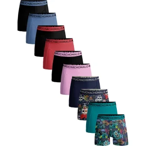 Muchachomalo Heren 10-pack boxershorts print/effen