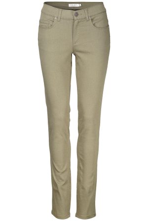 Enjoy Broek  5-Pocket Superstretch Lang Groen dames