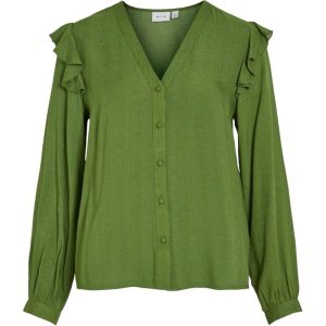 Vila Videstina v-neck ls top –