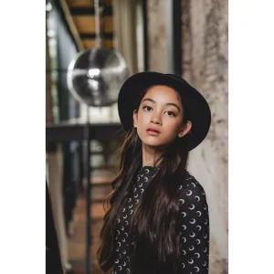 Looxs Revolution Longsleeve zwart dark moon voor meisjes in de kleur