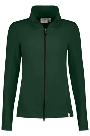 HAKRO Regular Fit Dames fleece jas groen, Effen