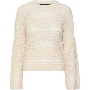 Vero Moda Vmlamar ls o-neck pullover beige