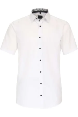 Venti Modern Fit Overhemd Korte mouw wit