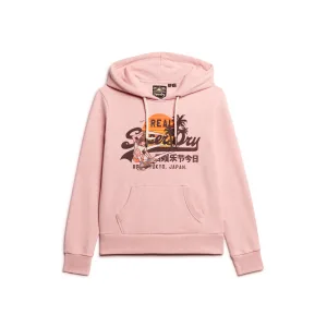 Sweater met capuchon en vrouwenmotief Superdry