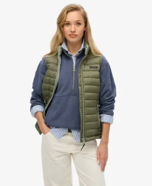 Superdry Vrouwen Gewatteerde Fuji Lite Bodywarmer Groen