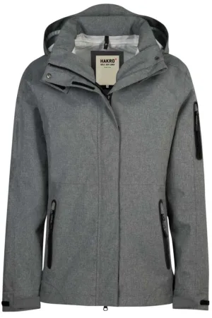 HAKRO Regular Fit Dames Jas met capuchon donkergrijs, Effen