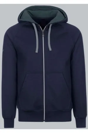 TRIGEMA Regular Fit Hooded Sweatshirt Marine, Effen