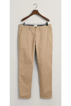 GANT Slim Fit Chino kaki, Effen