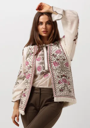 Summum Gilet Dames Gilet Embroidered Velours