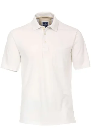 Redmond Casual Regular Fit Polo shirt Korte mouw wit
