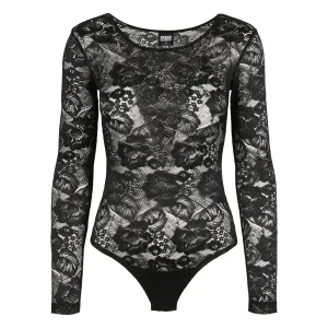 Damesbodysuit met lange mouwen in kant Urban Classics (GT)