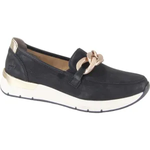 Rieker 58944-00 dames instappers sportief