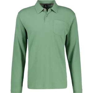 Lerros Heren polo 2524243 612 sage green