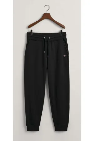 GANT Regular Fit Sweatpants zwart, Effen