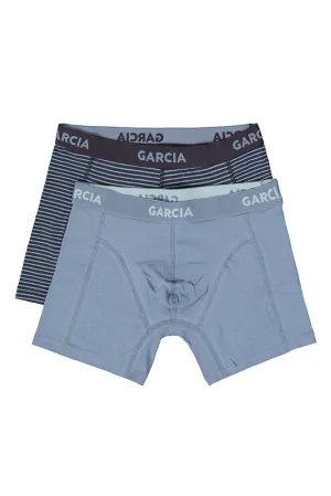 Garcia 2-pack boxershorts blauw