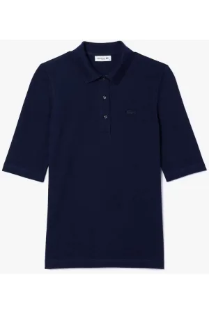 Lacoste Slim Fit Dames Poloshirt Marine, Effen