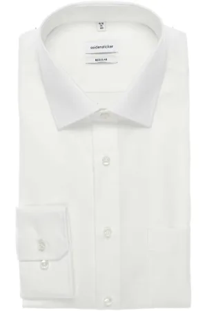 Seidensticker Regular Fit Overhemd ML7 (72CM+) wit