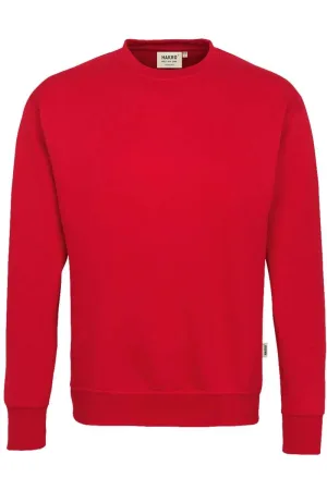 HAKRO 471 Comfort Fit Sweatshirt ronde hals rood, Effen