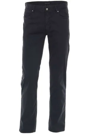 Casa Moda Straight Fit Broek donkerblauw, Effen
