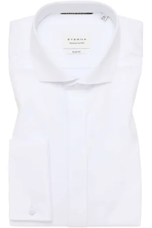 ETERNA Cover Shirt Slim Fit Gala shirt ML6 (vanaf 68 CM) wit