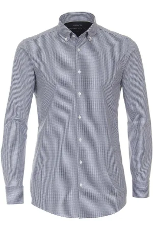 Venti Jerseyflex Modern Fit Jersey shirt blauw, Motief