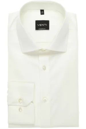 Venti Modern Fit Overhemd ML7 (72CM+) wit