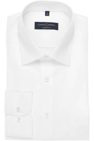 Casa Moda Modern Fit Overhemd wit, Effen