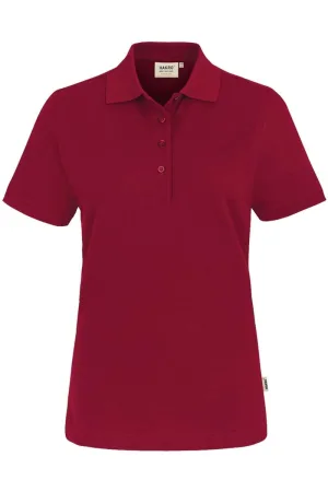 HAKRO 216 Regular Fit Dames Poloshirt wijnrood, Effen
