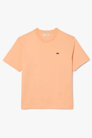 Lacoste Classic Fit Dames T-shirt oranje, Effen