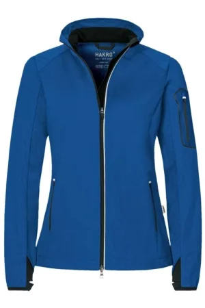 HAKRO Regular Fit Dames Softshell Jas blauw, Effen
