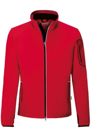 HAKRO 856 Regular Fit Softshell jas rood, Effen