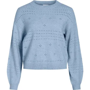 Vila Viril l/s o-neck pointelle knit top