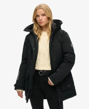 Superdry Vrouwen Gewatteerde City Parka Zwart