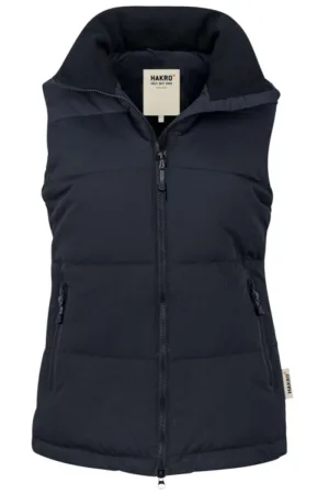 HAKRO Regular Fit Dames Bodywarmer Marine, Effen