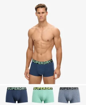 Superdry Mannen Triopak Slips Blauw