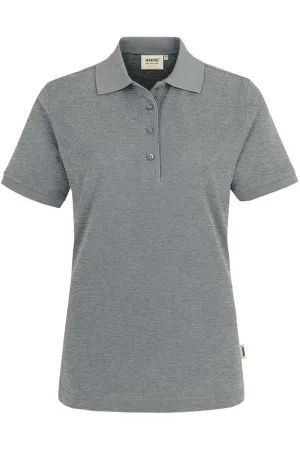HAKRO 216 Regular Fit Dames Poloshirt grijs, Melange