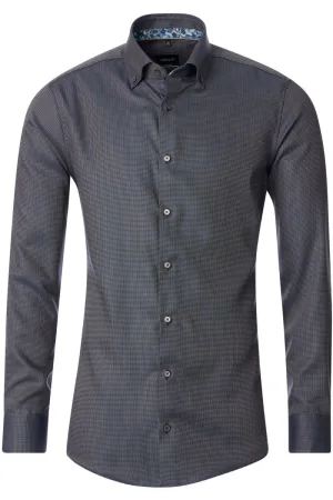 Venti Modern Fit Overhemd bruin, Effen