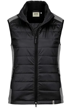 HAKRO Regular Fit Dames Hybride Vest zwart, Effen
