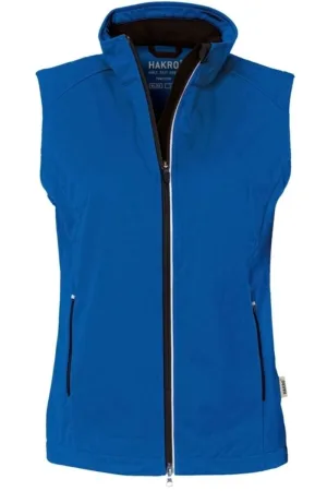 HAKRO Regular Fit Dames Softshell Vest blauw, Effen