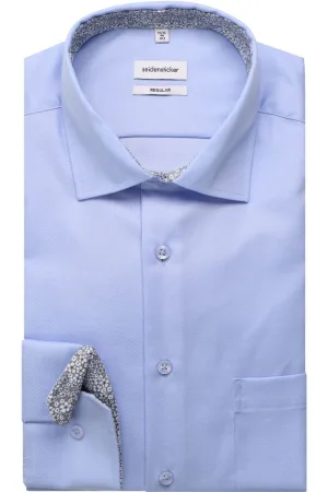 Seidensticker Overhemd lichtblauw, Effen